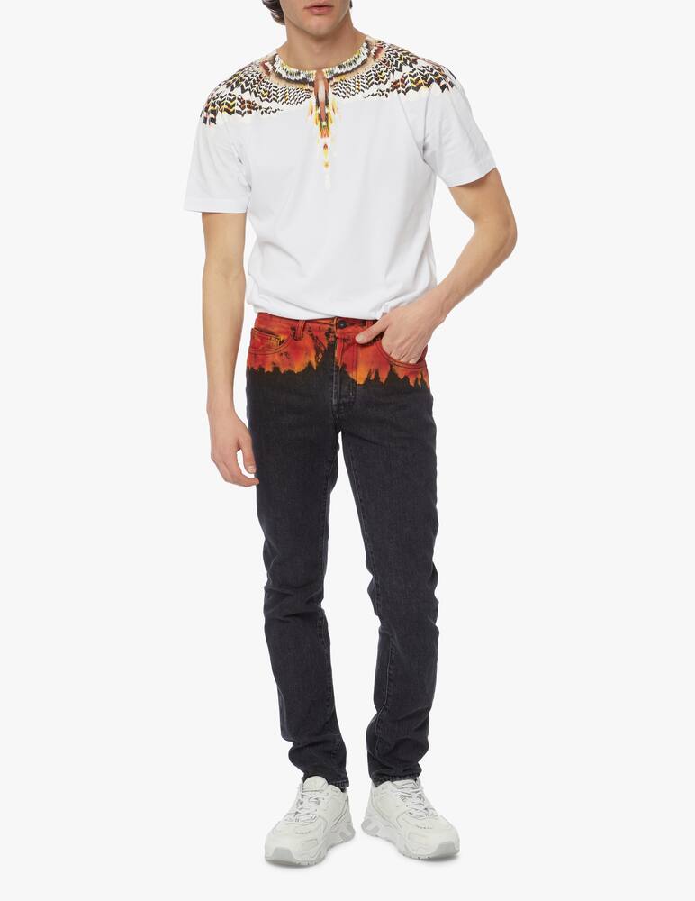 rinascente Marcelo Burlon Jeans flames slim fit
