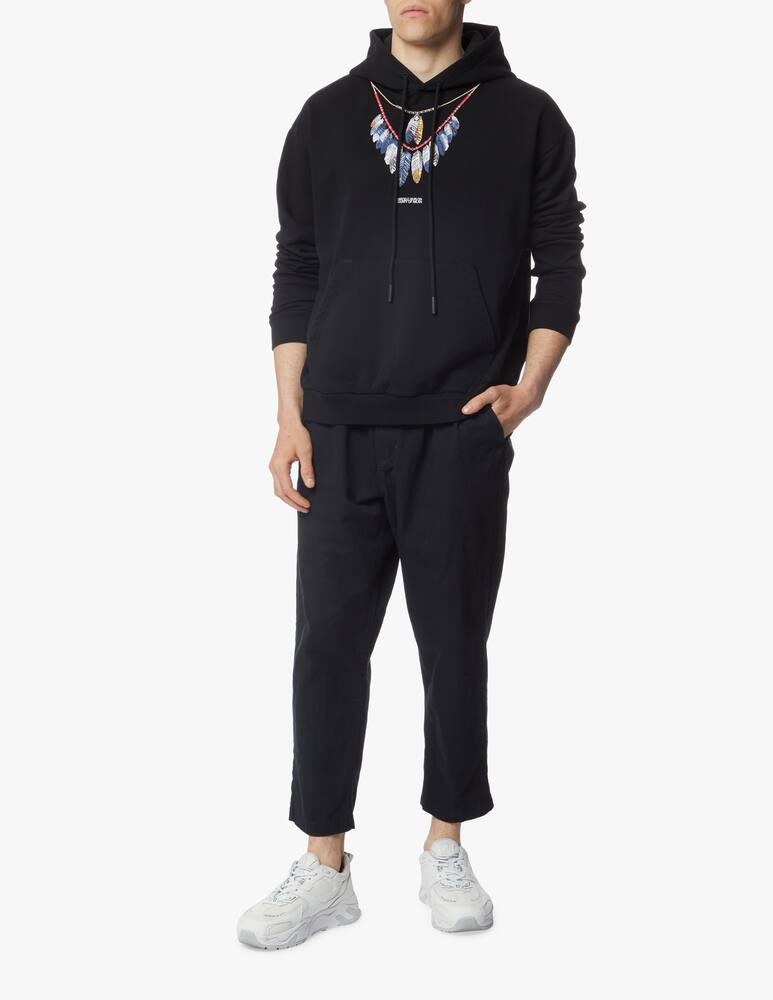 rinascente Marcelo Burlon Felpa con cappuccio double chain over fit