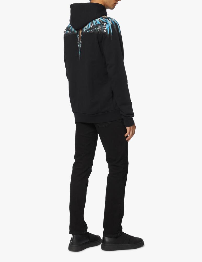 rinascente Marcelo Burlon Felpa con cappuccio regular fit grizzly wings