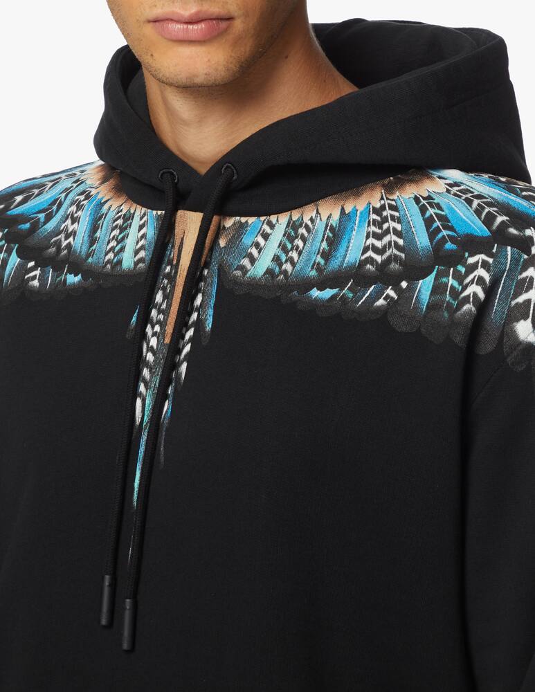 rinascente Marcelo Burlon Felpa con cappuccio regular fit grizzly wings