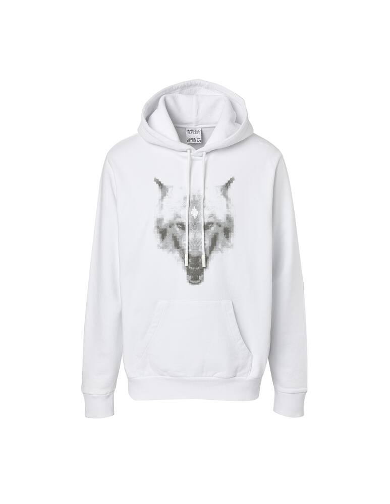 rinascente Marcelo Burlon Cross wolf regulaf fit hoodie