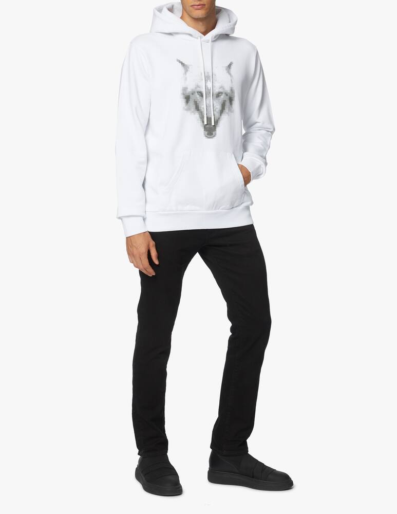 rinascente Marcelo Burlon Cross wolf regulaf fit hoodie