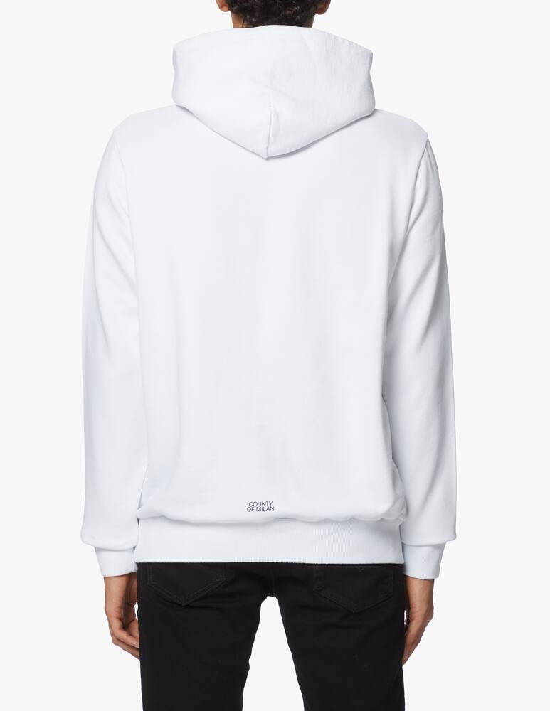 rinascente Marcelo Burlon Cross wolf regulaf fit hoodie