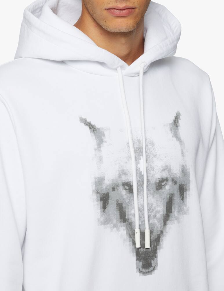 rinascente Marcelo Burlon Cross wolf regulaf fit hoodie