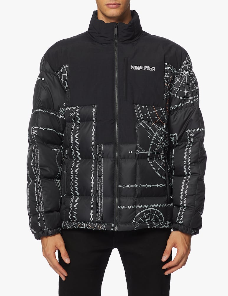 rinascente Marcelo Burlon Piumino astral in nylon