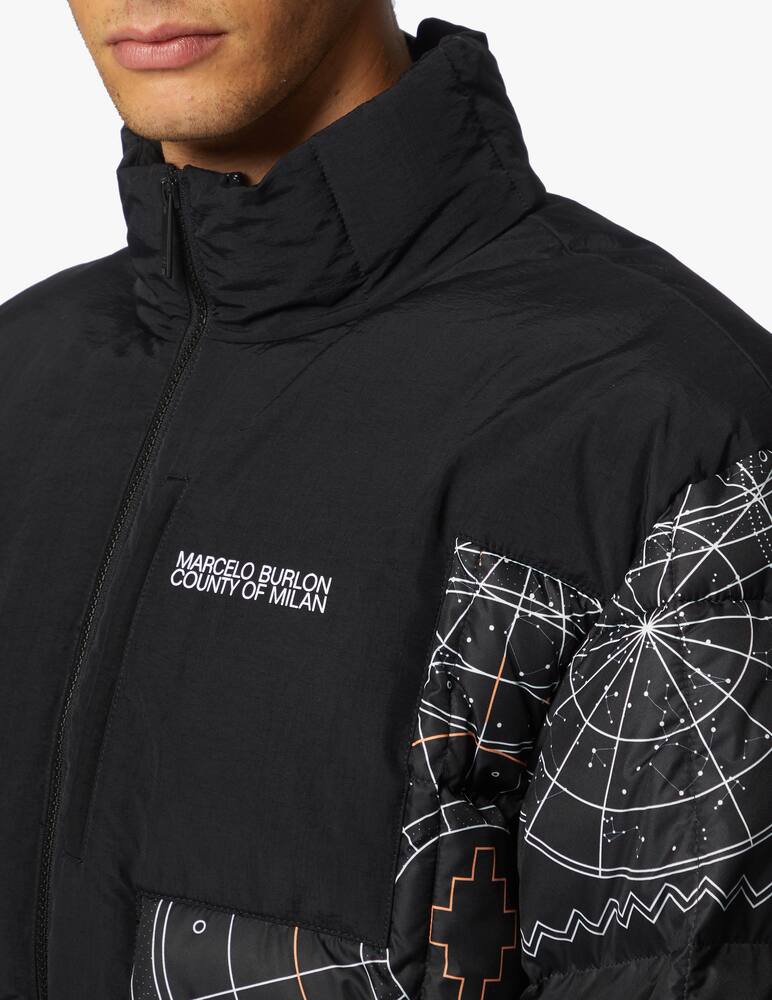 rinascente Marcelo Burlon Piumino astral in nylon