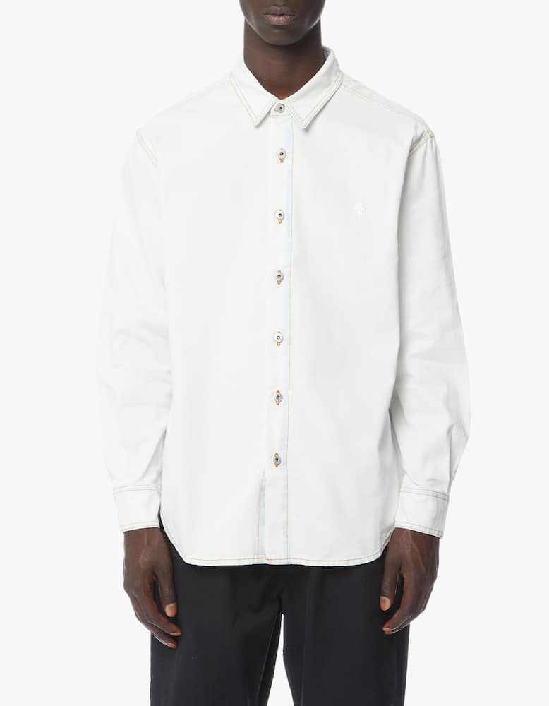 rinascente Marcelo Burlon Camicia in denim lavato wolf