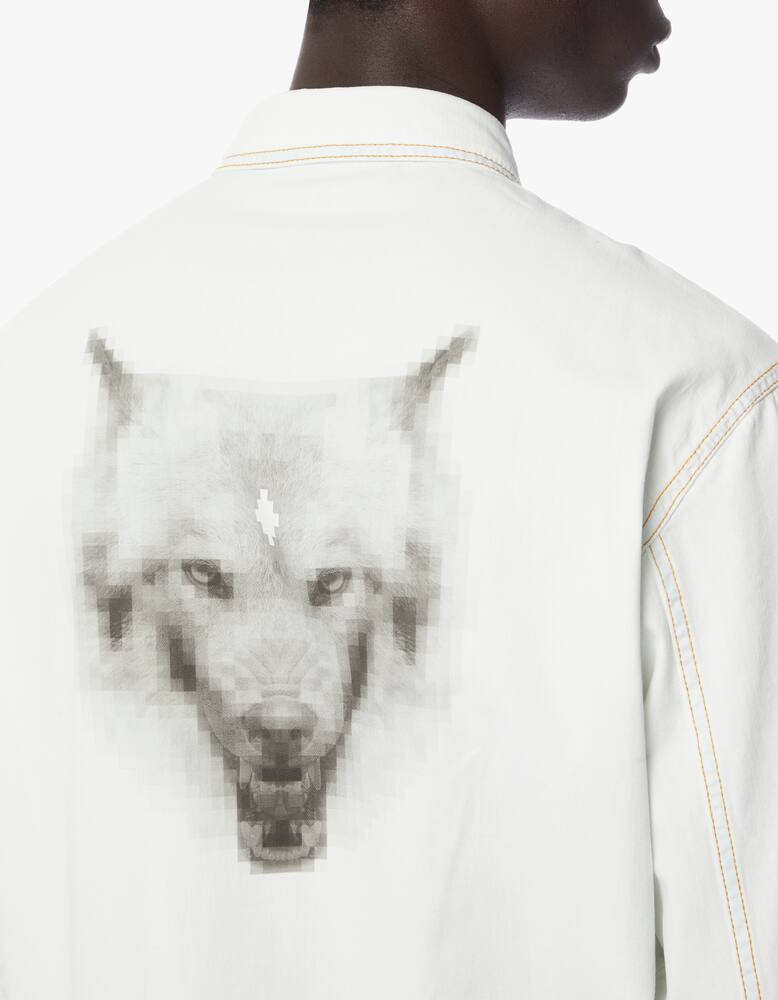 rinascente Marcelo Burlon Camicia in denim lavato wolf