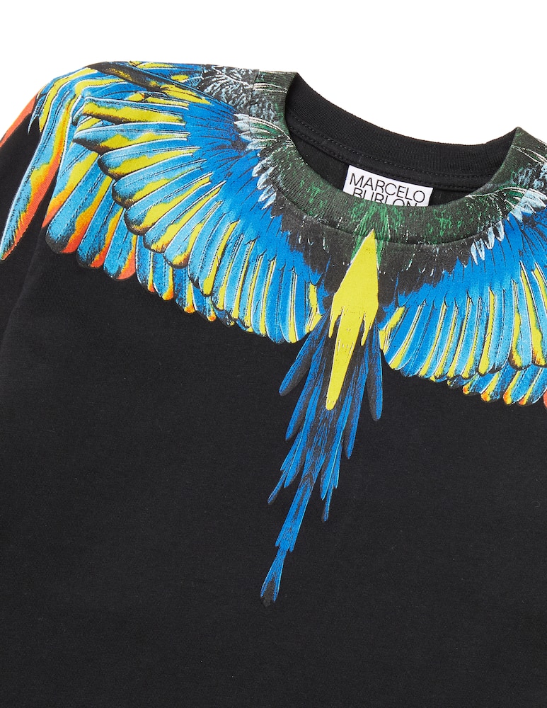 rinascente Marcelo Burlon Birds wings longs sleeve t-shirt