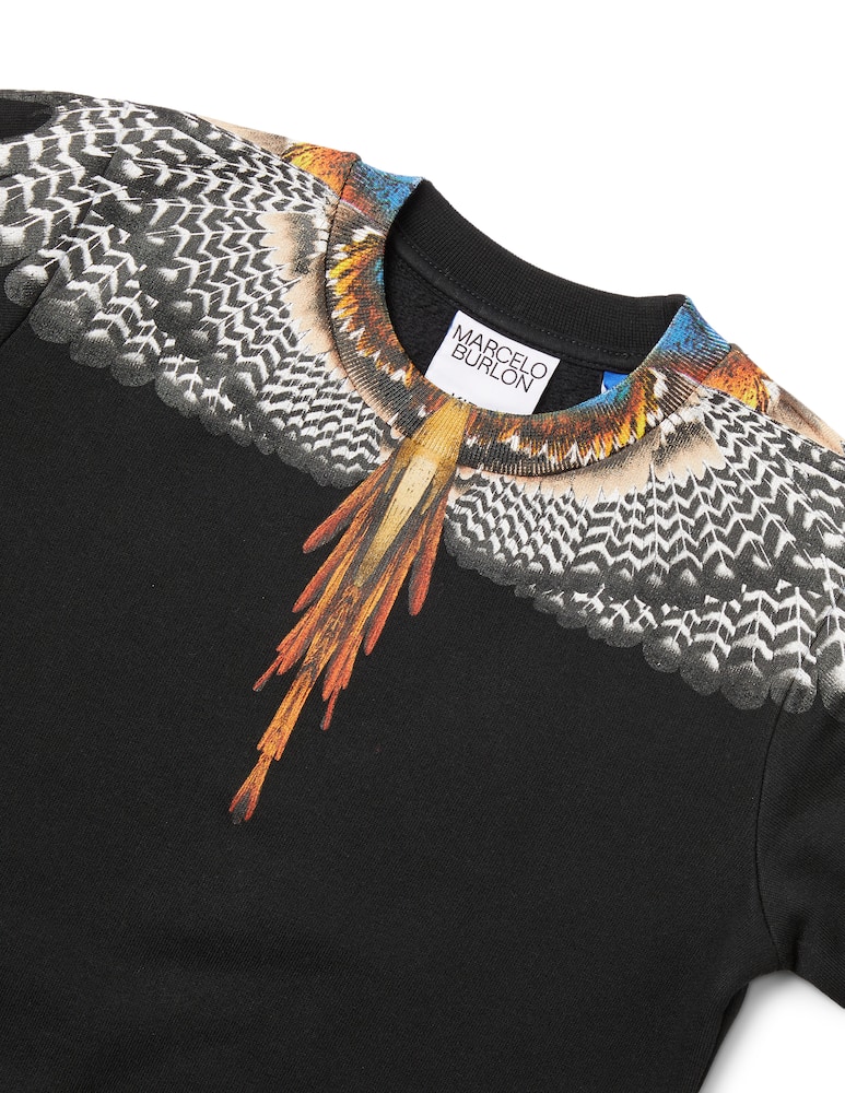 rinascente Marcelo Burlon Felpa girocollo grizzly wings