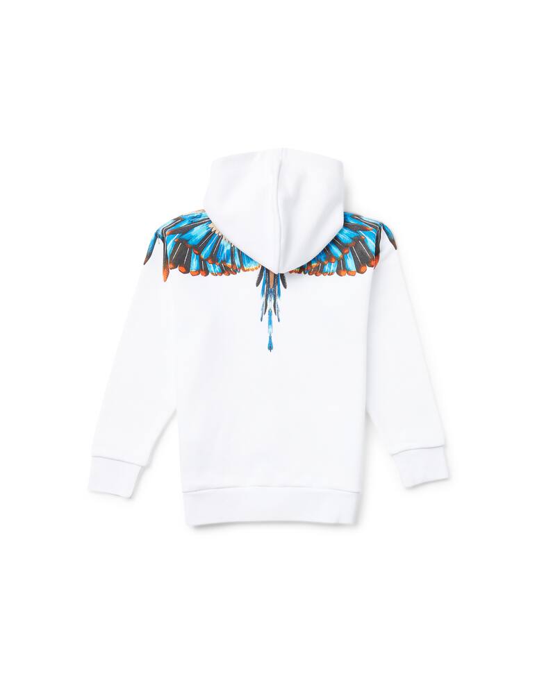 rinascente Marcelo Burlon Felpa con cappuccio e zip grizzly wings