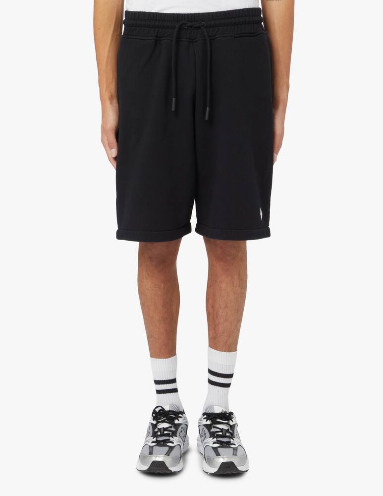 rinascente Marcelo Burlon Pantaloncini in felpa cross - nero