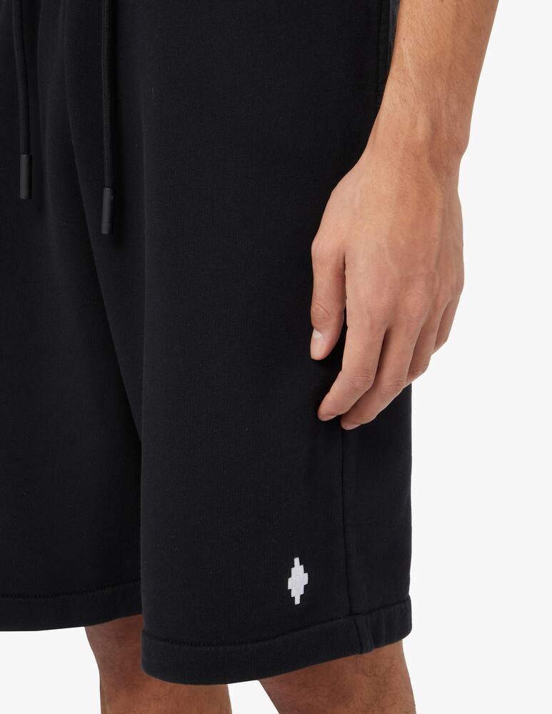 rinascente Marcelo Burlon Pantaloncini in felpa cross - nero