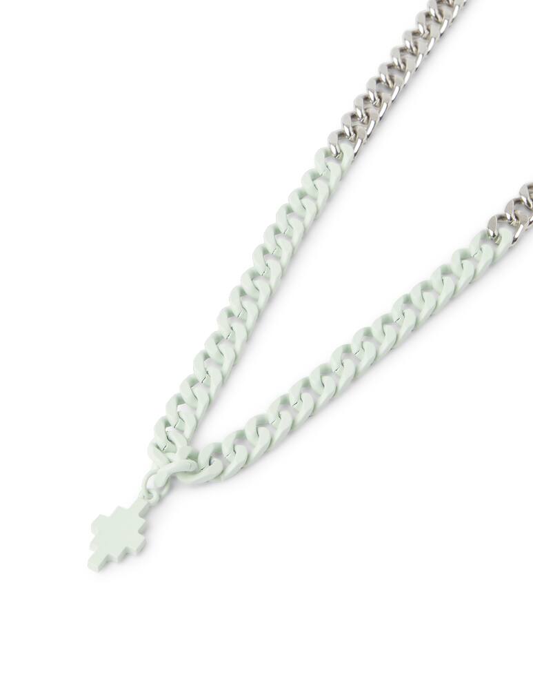 rinascente Marcelo Burlon Collana intrecciata bicolor - argento