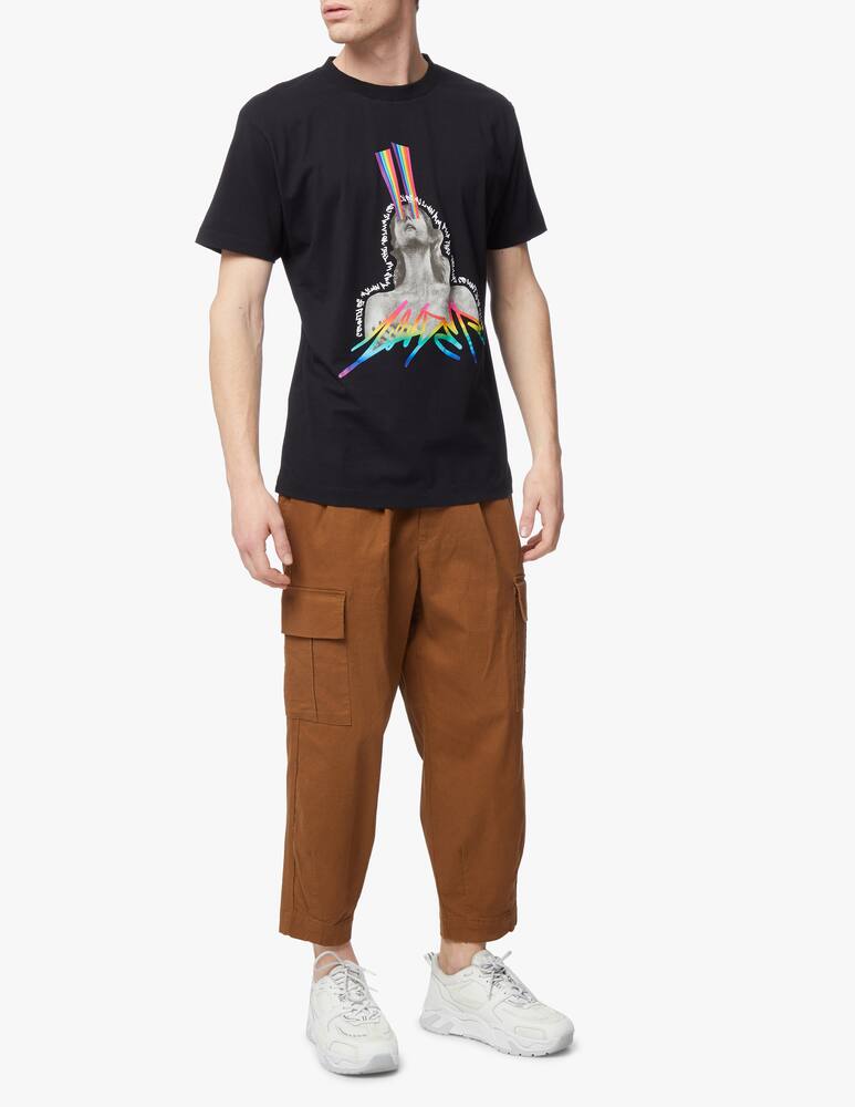 Marcelo Burlon Maglietta regular louder - nero - immagine 2 Marcelo Burlon Maglietta regular louder - nero - immagine 2
