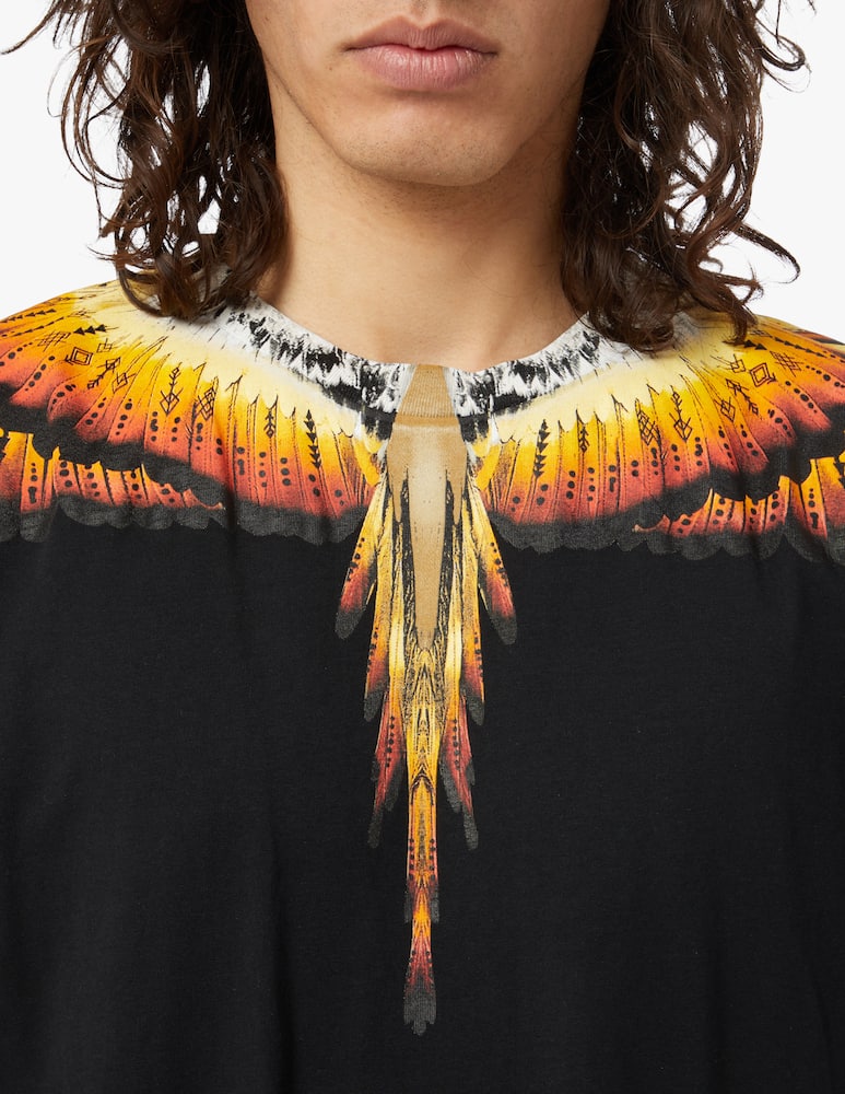 rinascente Marcelo Burlon Solfolk wings regular t-shirt - black