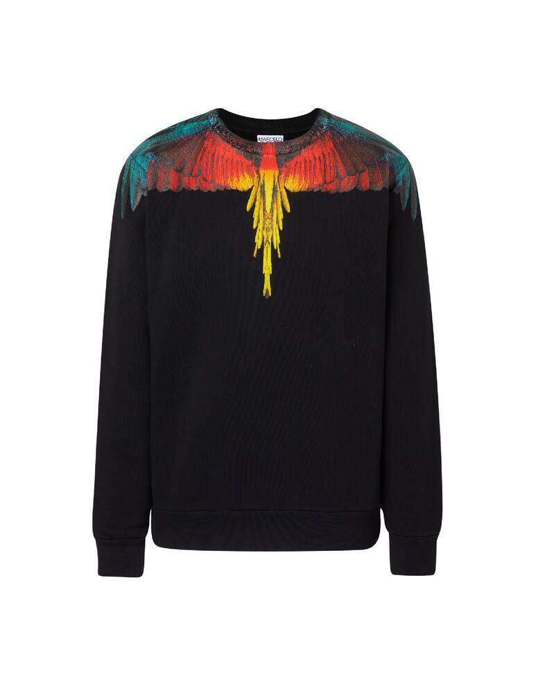 rinascente Marcelo Burlon Icon wings roundneck sweatshirt - black