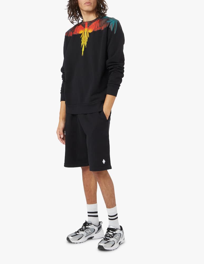 rinascente Marcelo Burlon Icon wings roundneck sweatshirt - black