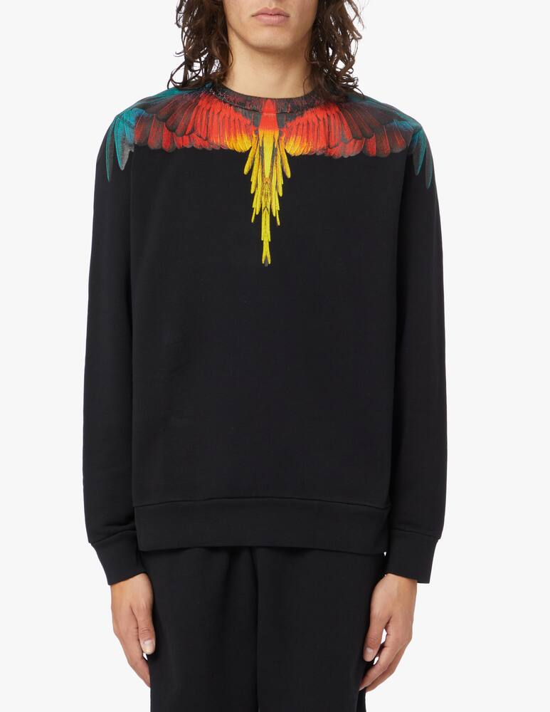 rinascente Marcelo Burlon Icon wings roundneck sweatshirt - black