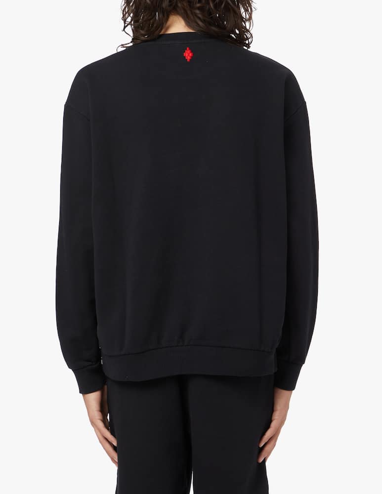 rinascente Marcelo Burlon Felpa girocollo in cotone chain - nero