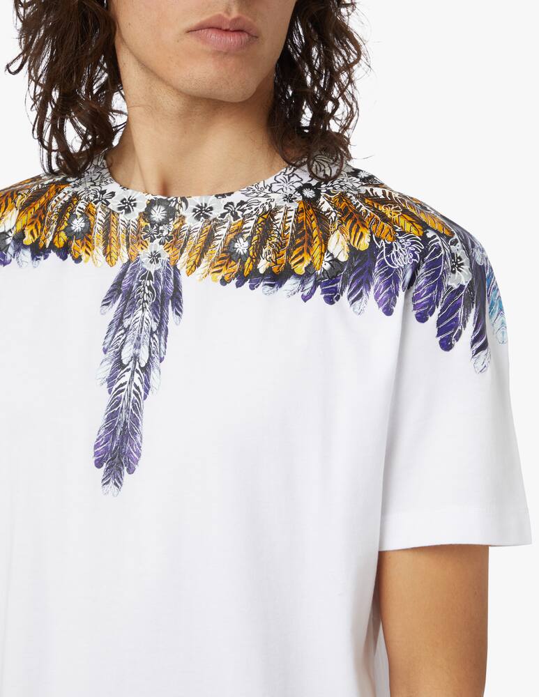 rinascente Marcelo Burlon Hawaiana wings regular t-shirt - white