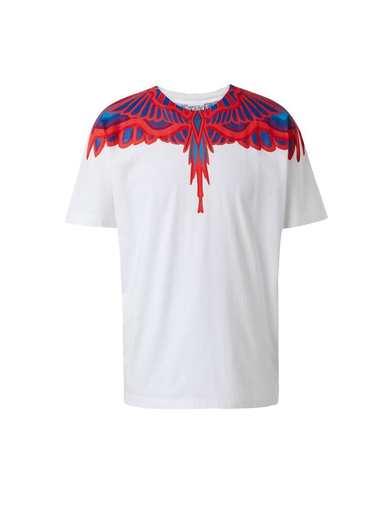 rinascente Marcelo Burlon Maglietta regular curves wings - bianco