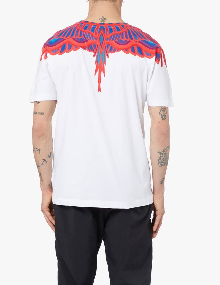 rinascente Marcelo Burlon Maglietta regular curves wings - bianco