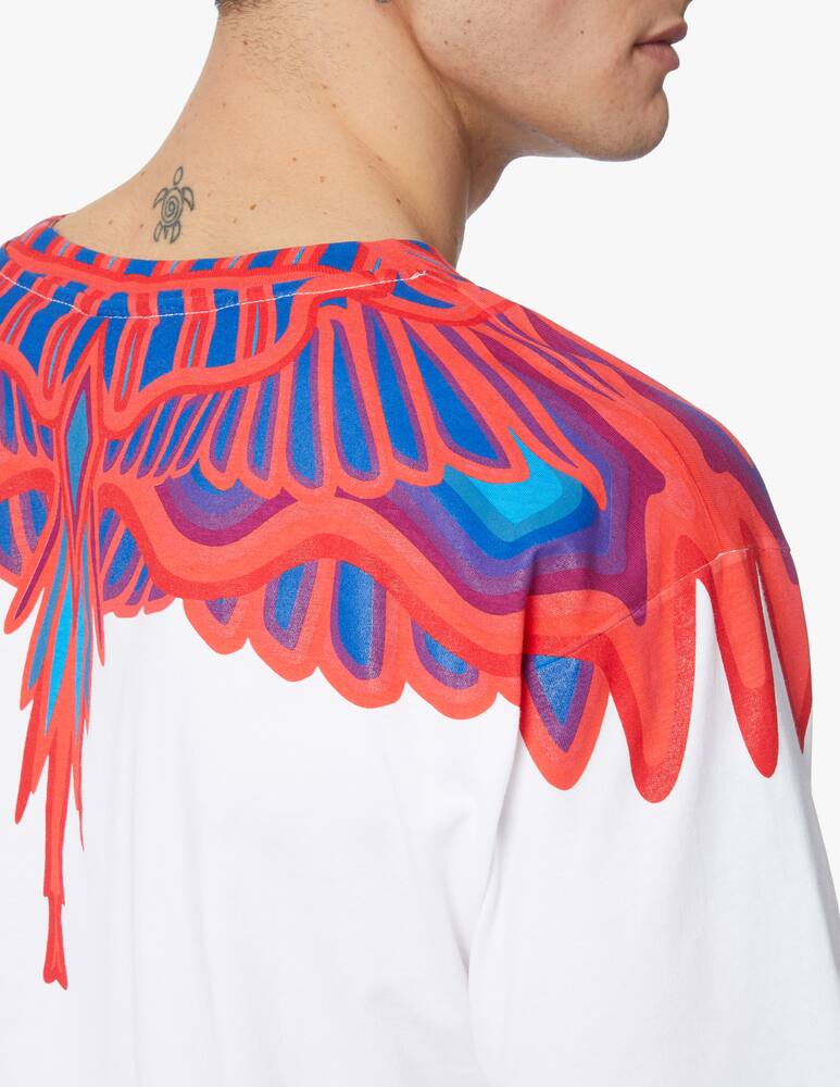 rinascente Marcelo Burlon Maglietta regular curves wings - bianco