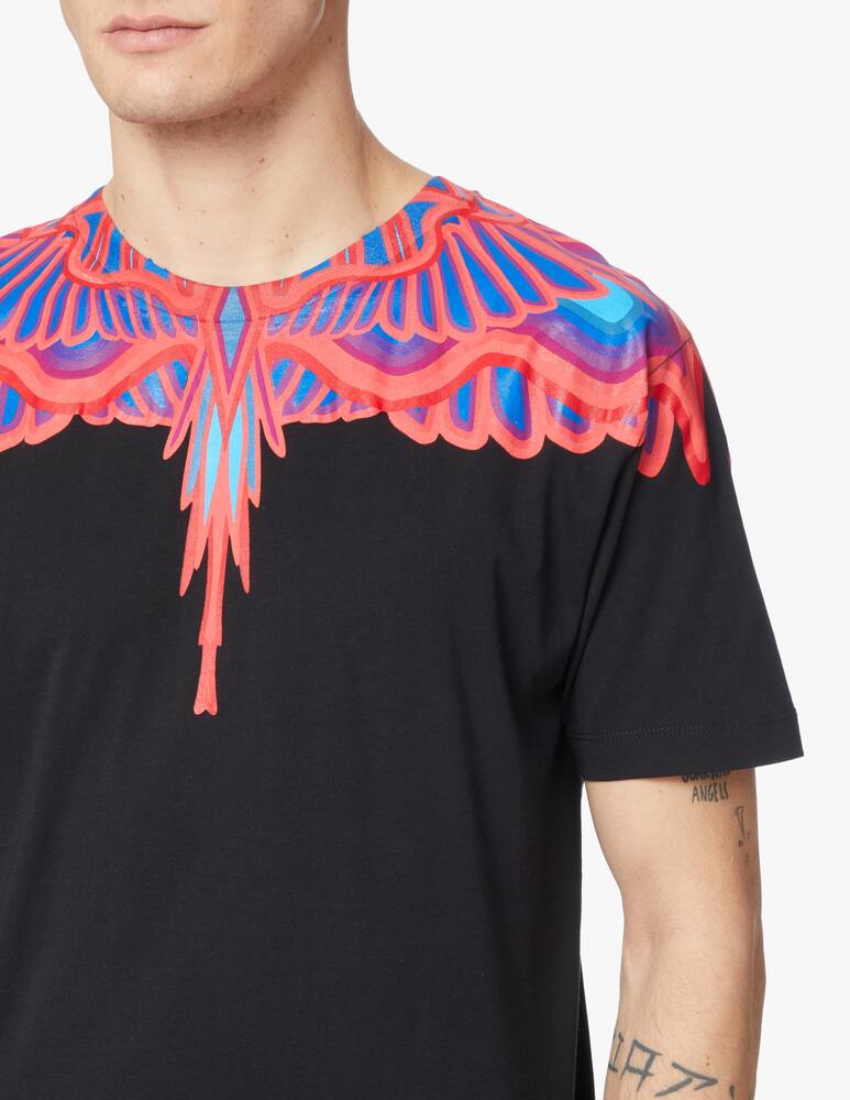 rinascente Marcelo Burlon Maglietta regular curves wings - nero