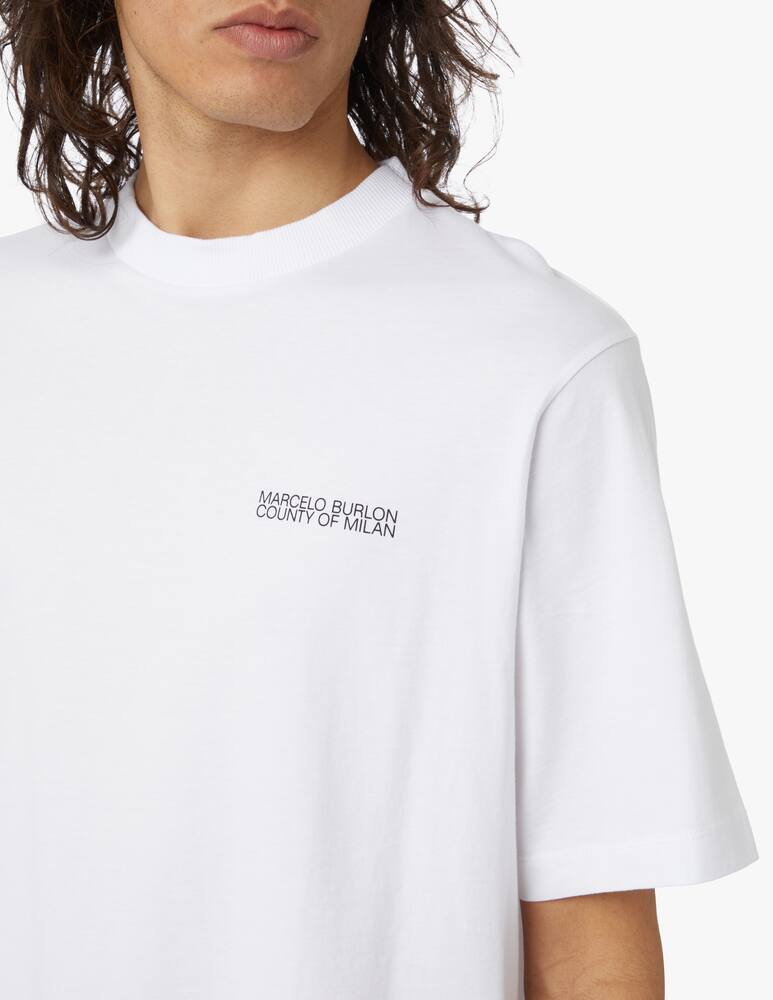 rinascente Marcelo Burlon Tempera cross over t-shirt 