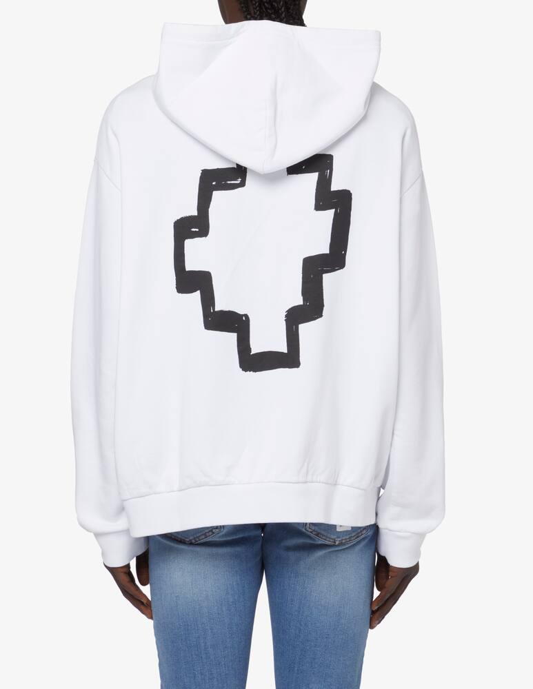rinascente Marcelo Burlon Felpa con cappuccio tempera cross