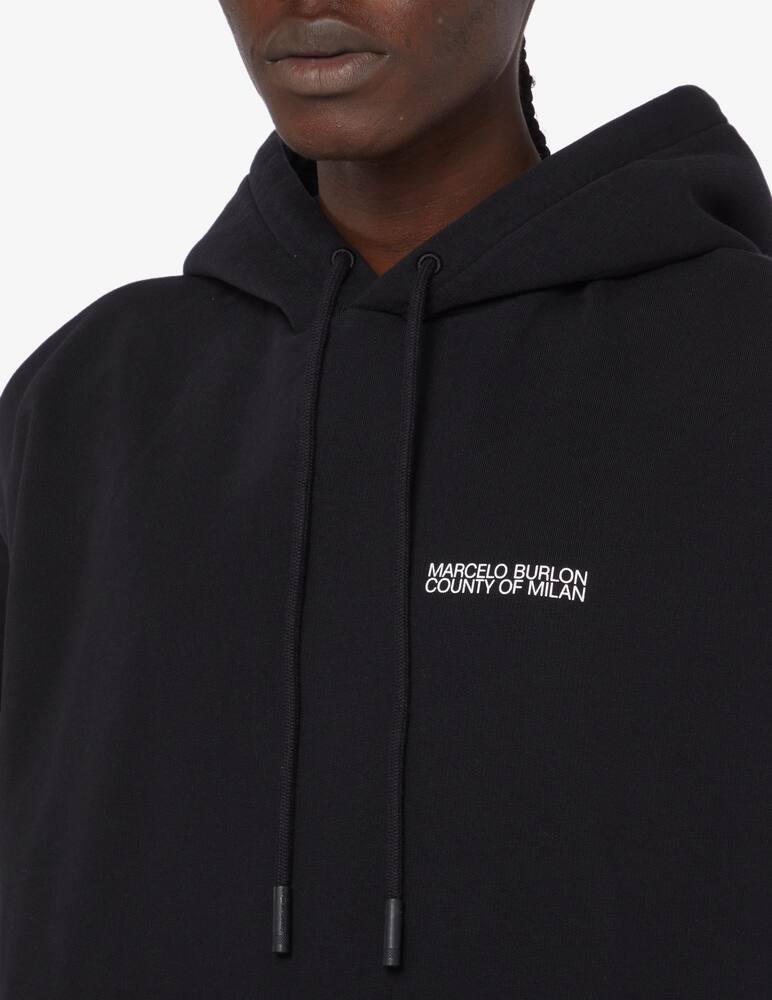 rinascente Marcelo Burlon Felpa con cappuccio tempera cross 