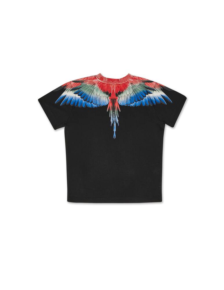 rinascente Marcelo Burlon Multicolor wings t-shirt - Nero