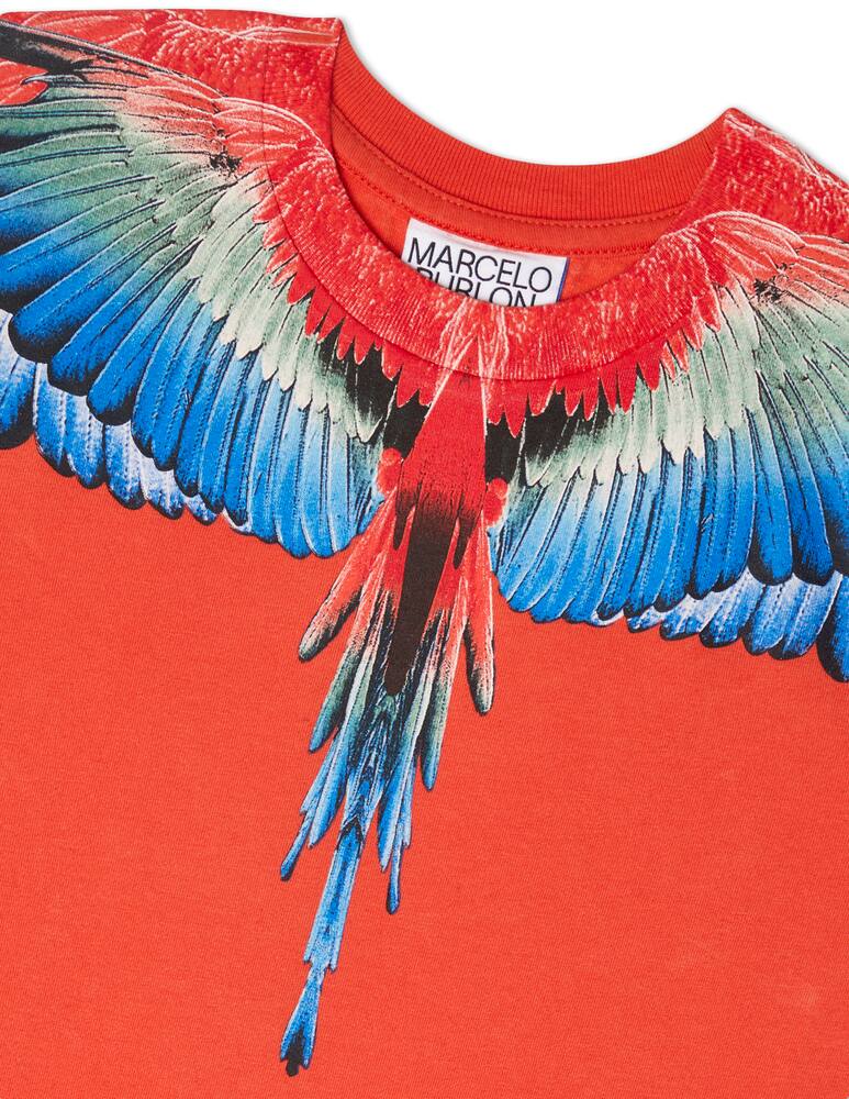 rinascente Marcelo Burlon Maglietta manica corta multi wing - Rosso