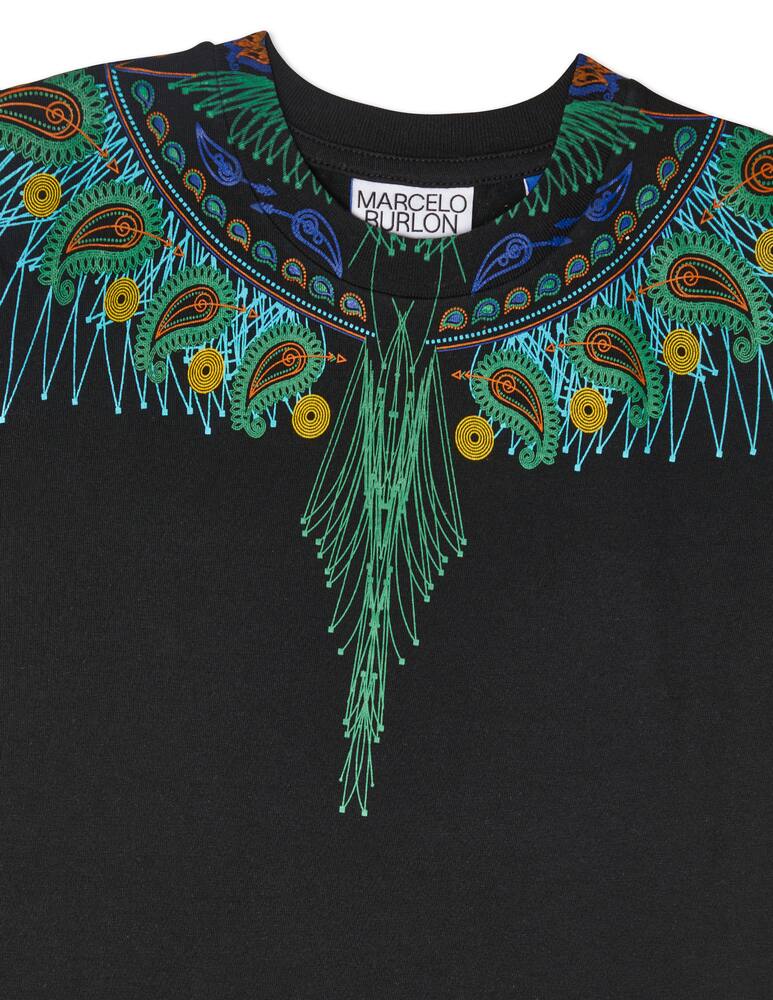 rinascente Marcelo Burlon Maglietta manica corta bandana wing - Nero