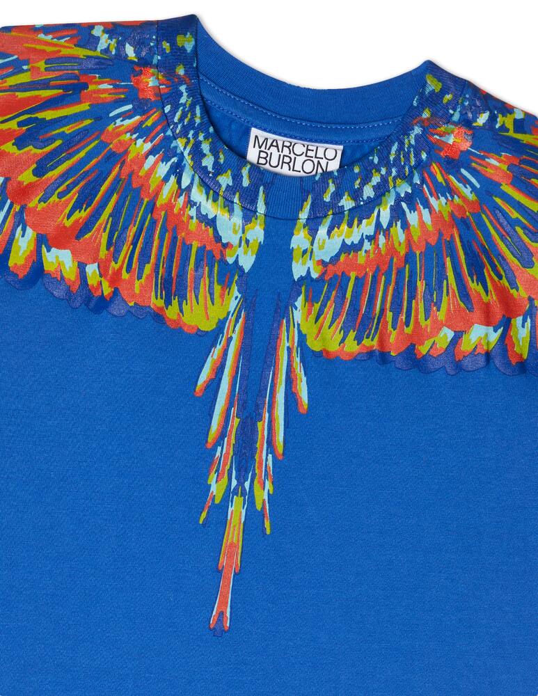 rinascente Marcelo Burlon Maglietta manica corta tempera wing - Blu