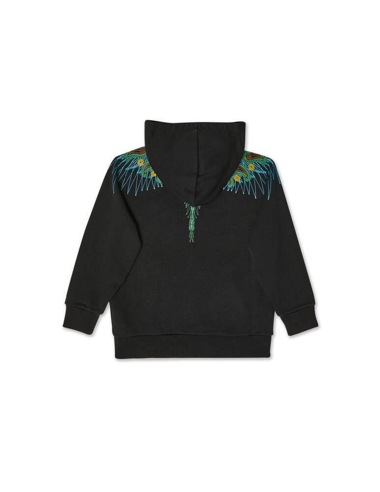 rinascente Marcelo Burlon Felpa con cappuccio bandana wing - Nero