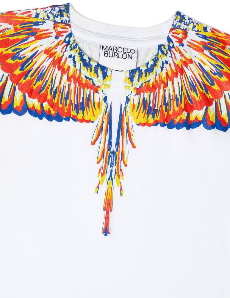 rinascente Marcelo Burlon Maglietta manica corta tempera wing - Bianco