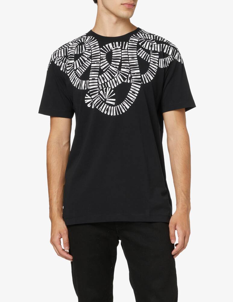 Marcelo Burlon Maglietta snake wings regular - Nero - immagine 1 Marcelo Burlon Maglietta snake wings regular - Nero - immagine 1