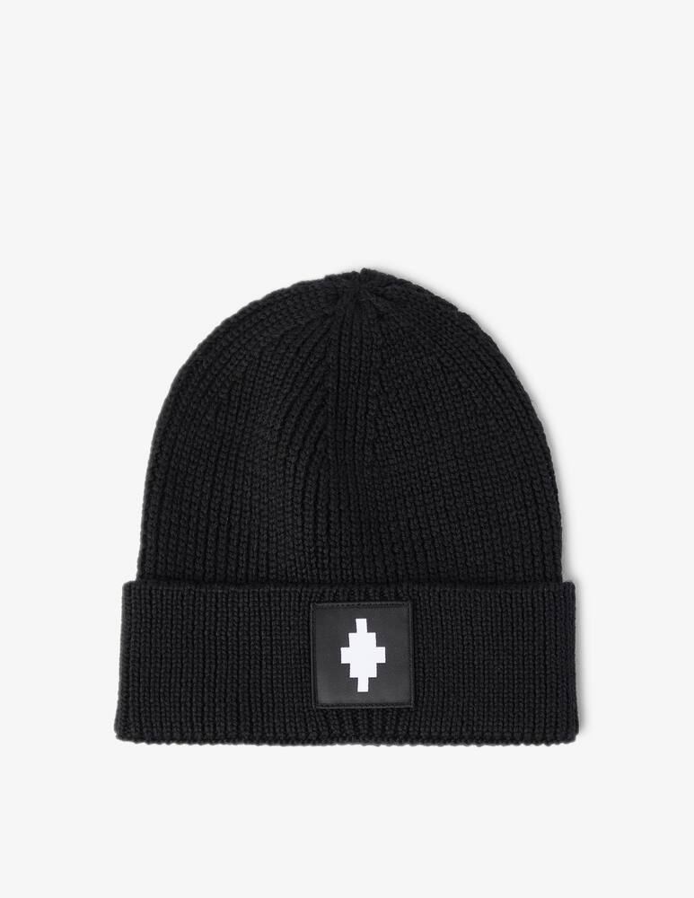 rinascente Marcelo Burlon Cross patch beanie - Black