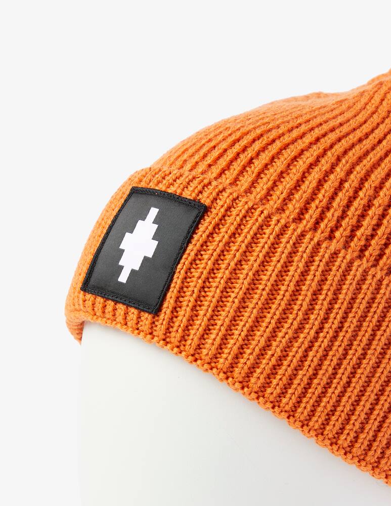 rinascente Marcelo Burlon Cross patch beanie - Brown