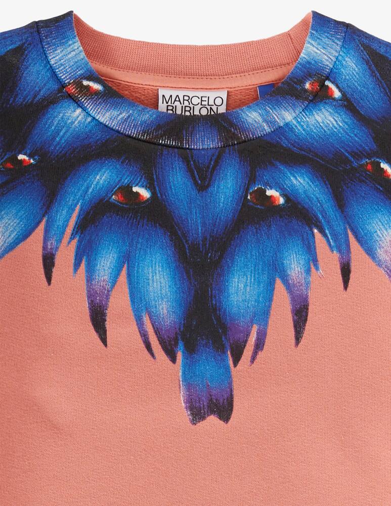 rinascente Marcelo Burlon Felpa in cotone blue monster - Multicolor