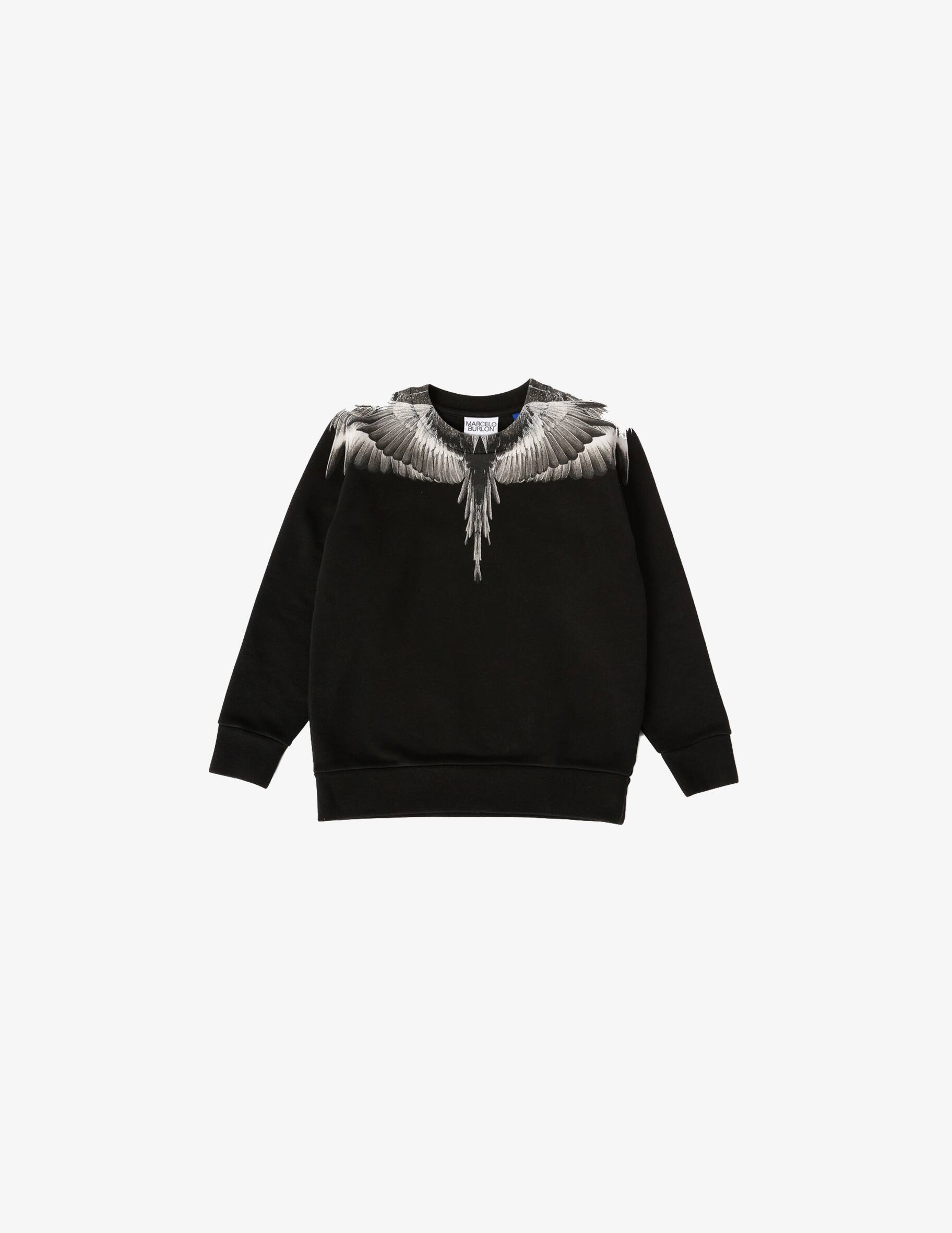 White Felpa Marcelo Burlon Meta Bianca E Nera Marcelo Burlon