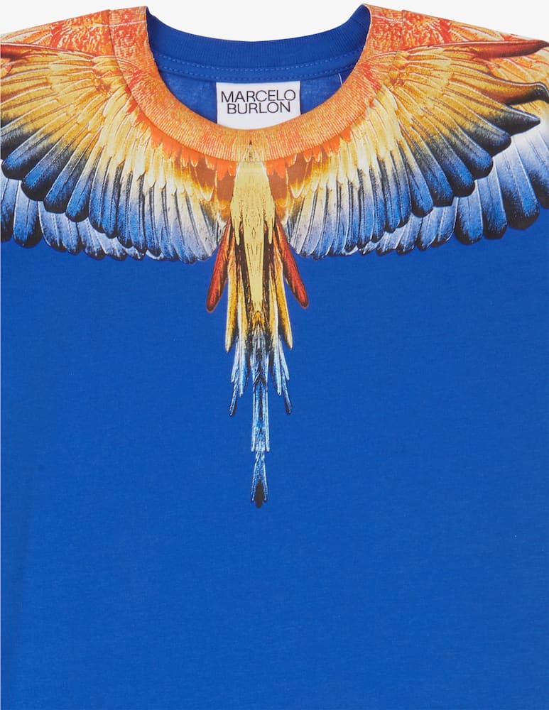 rinascente Marcelo Burlon T-shirt in cotone Icon wings - Blu