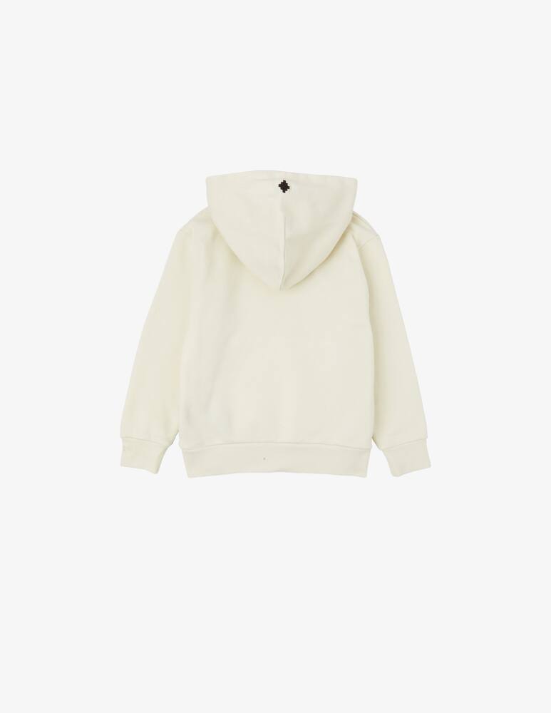 rinascente Marcelo Burlon Felpa collar feathers - Bianco