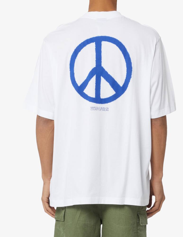 rinascente Marcelo Burlon County peace over fit t-shirt 