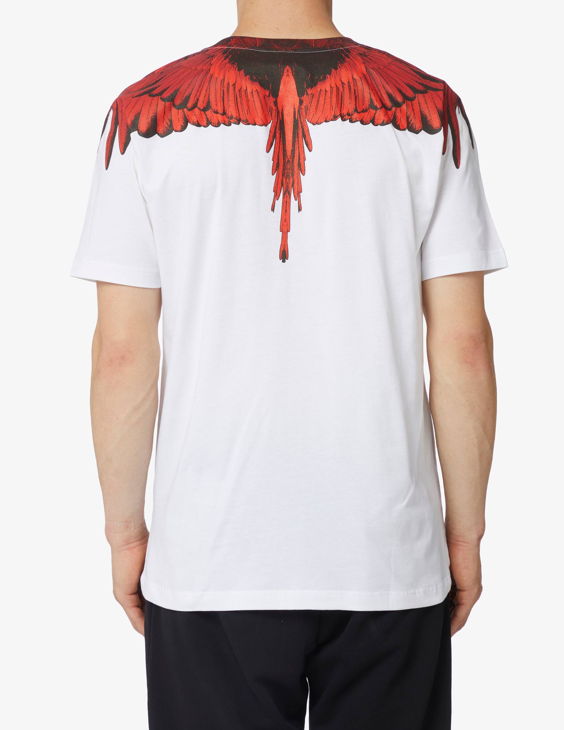 Shop Marcelo Burlon Icon wings regular fit t-shirt on Rinascente