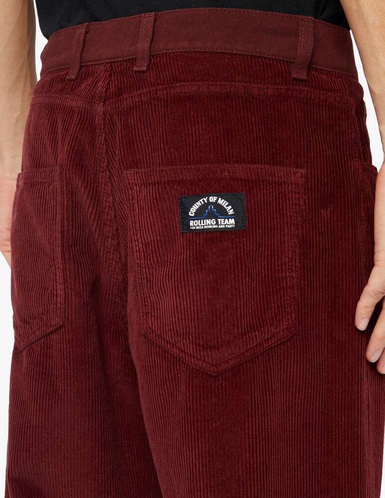 rinascente Marcelo Burlon County label corduroy pants