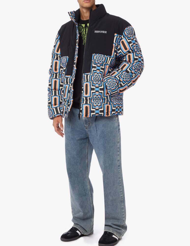 rinascente Marcelo Burlon Optic cross block puffer jacket
