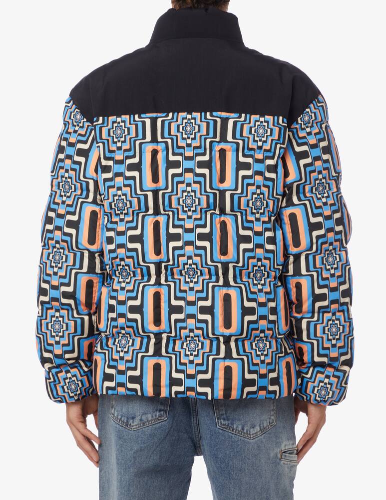 rinascente Marcelo Burlon Optic cross block puffer jacket